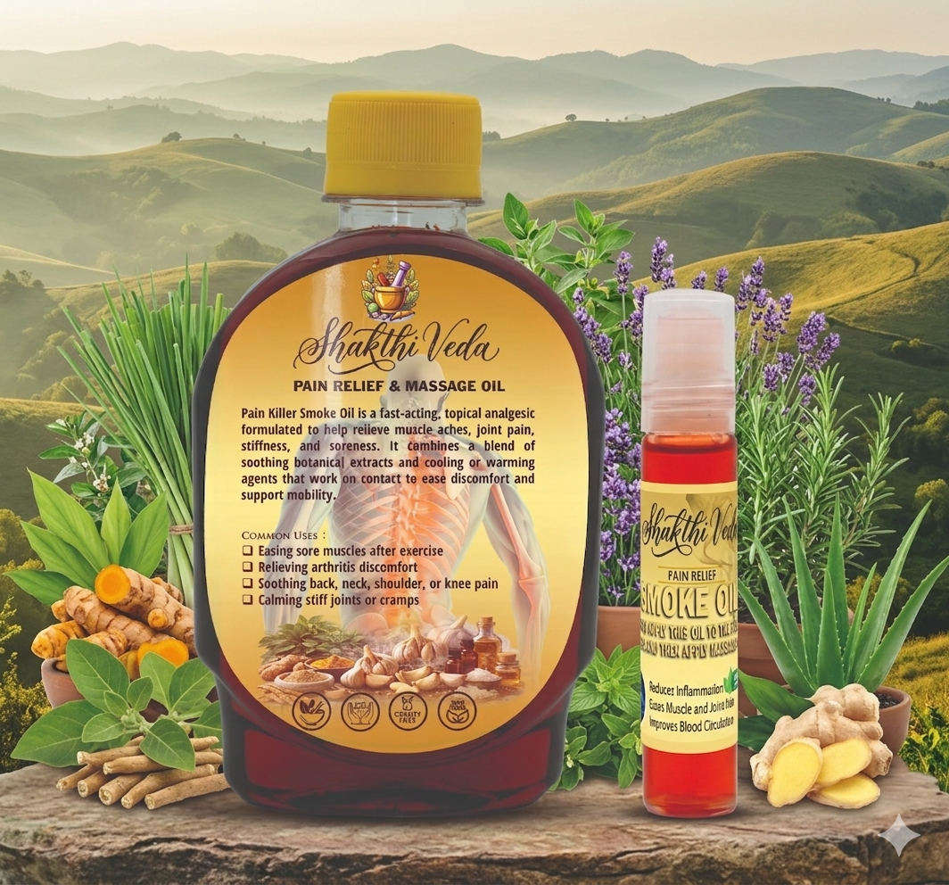 Shaktiveda Smoke Pain Relief & Massage Oil - 100% Working 🌿