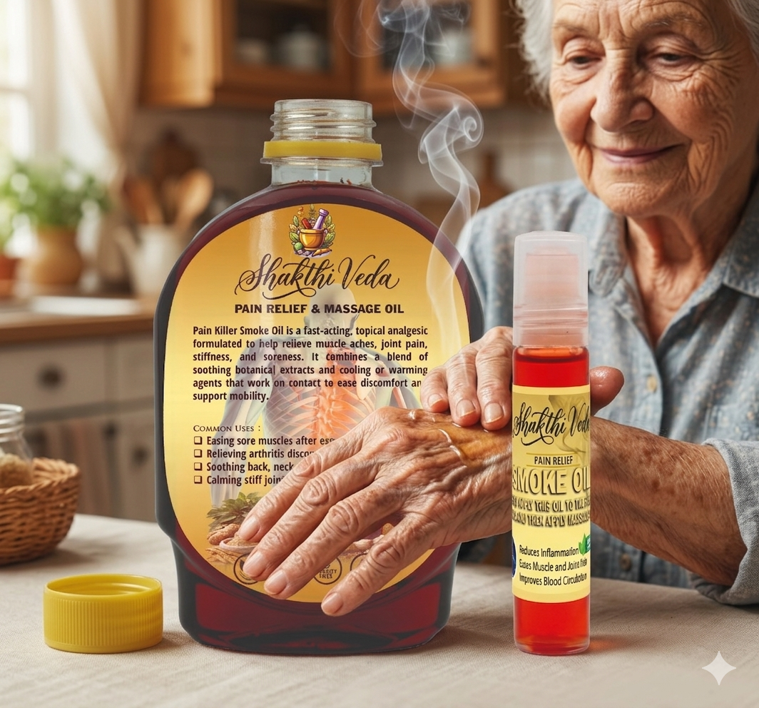 Shaktiveda Smoke Pain Relief & Massage Oil - 100% Working 🌿